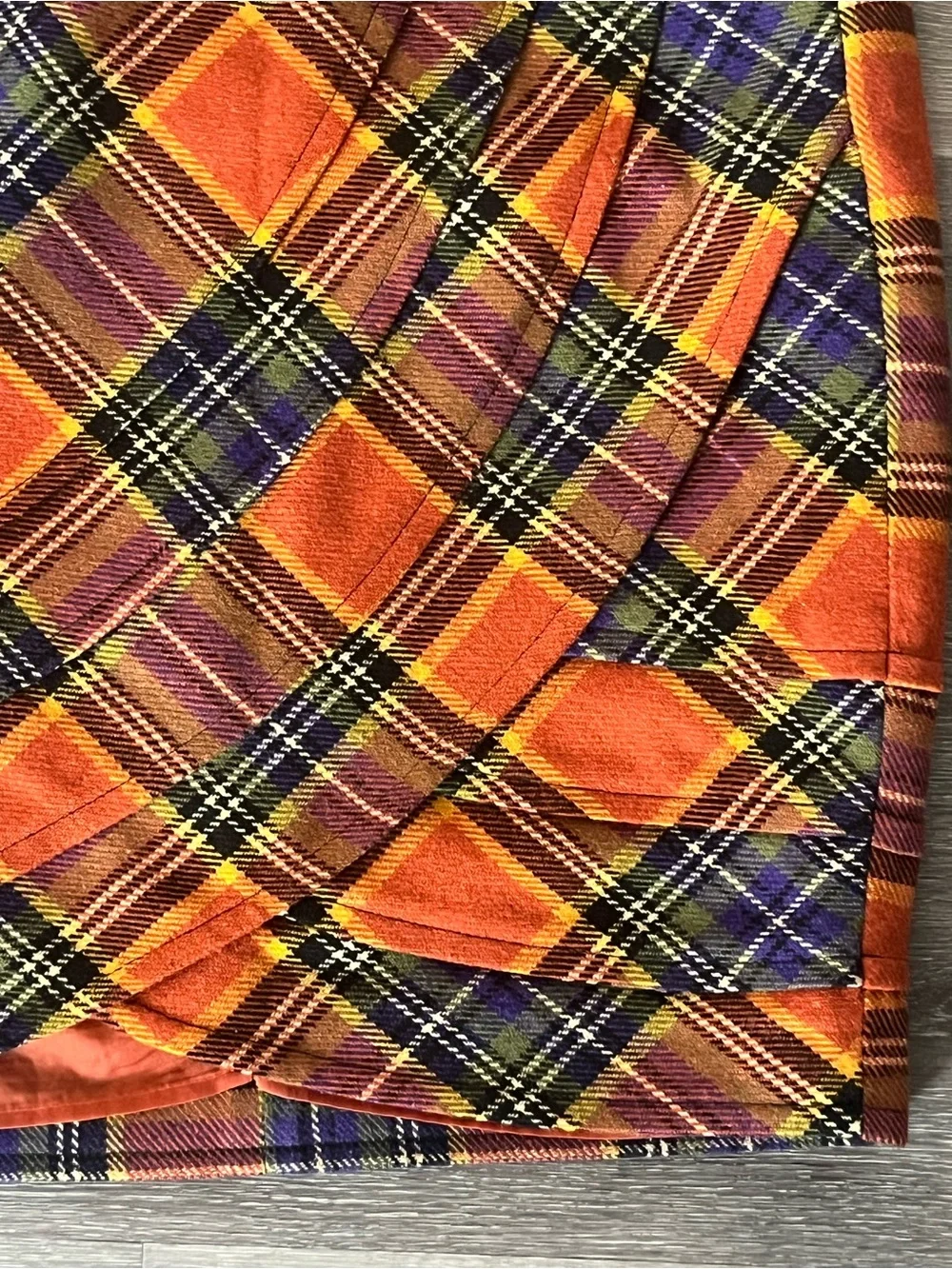 Anthropologie Plenty by Tracy Reese Easy Keeper Wool Plaid Skirt Size 6